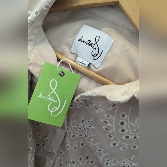 NWT Sam Edelman Eyelet Miini Dress Size 8 - Picture 11 of 16